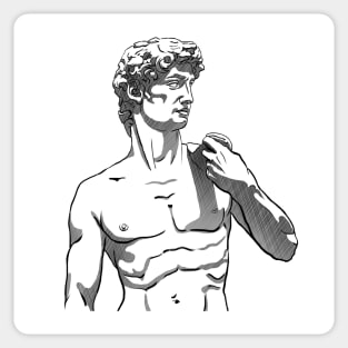 David of Michelangelo Sticker